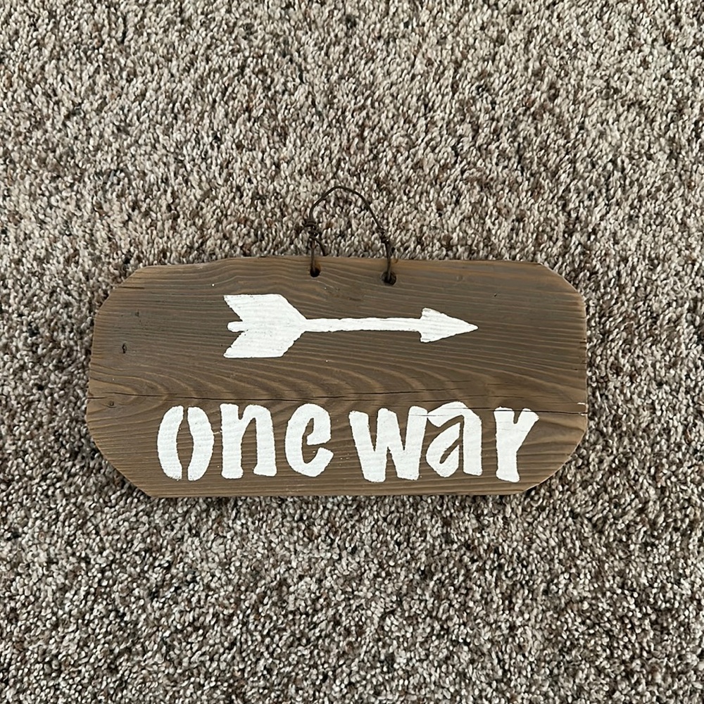Rustic sign